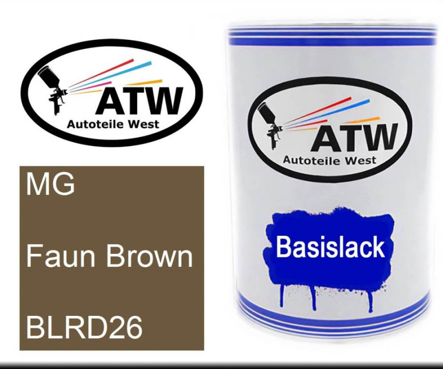 MG, Faun Brown, BLRD26: 500ml Lackdose, von ATW Autoteile West.